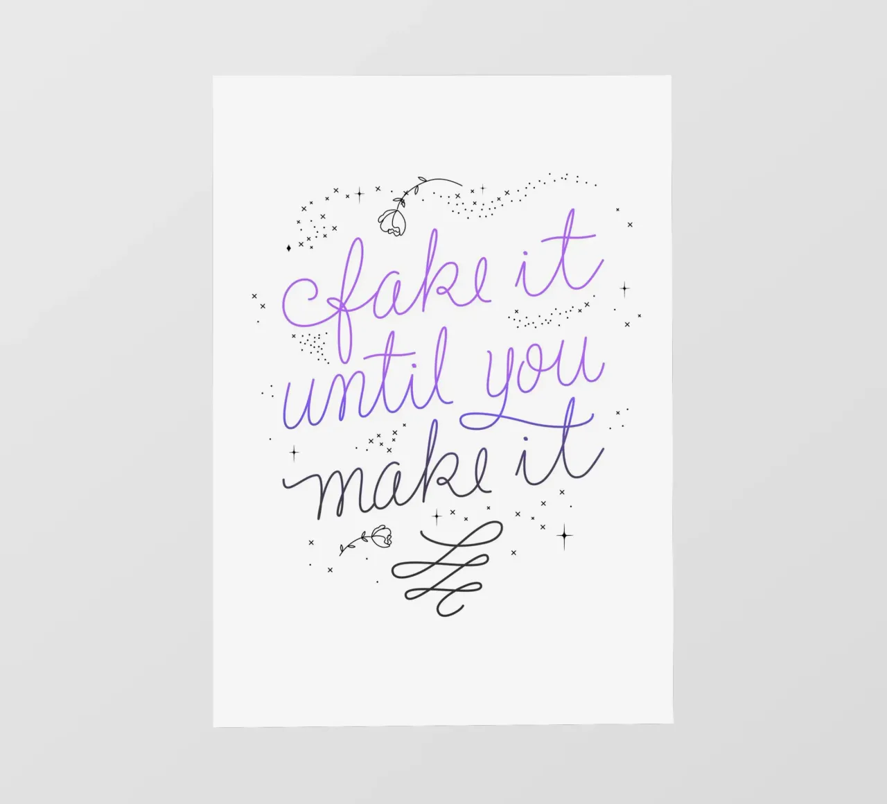 Fake it until you make it pellicola backlit da anisillustration