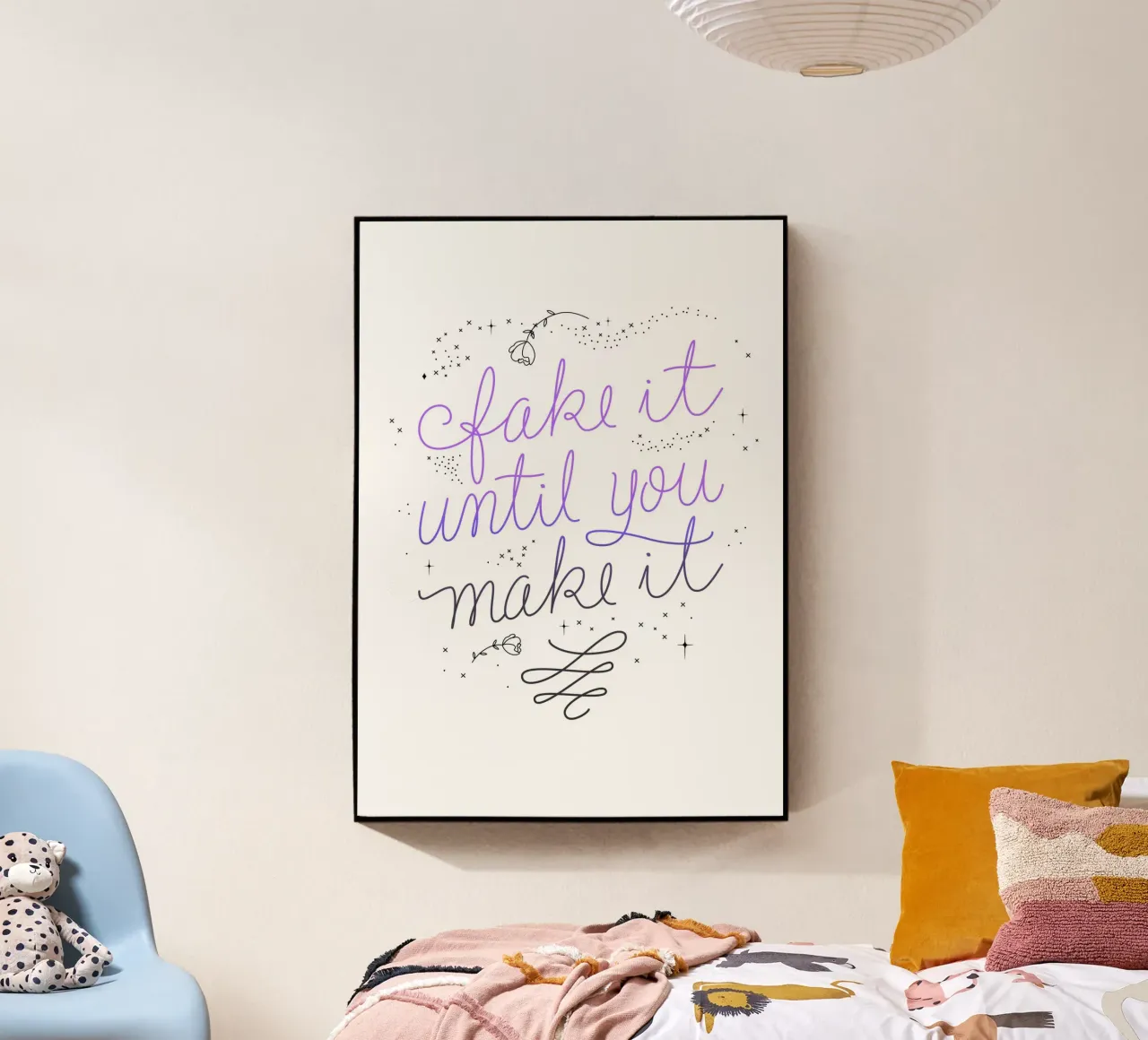 Fake it until you make it plexiglass da anisillustration