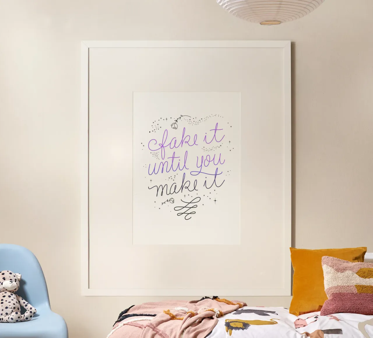 Fake it until you make it poster da anisillustration