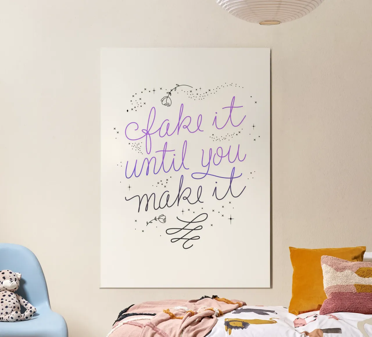 Fake it until you make it carta hahnemühle da anisillustration
