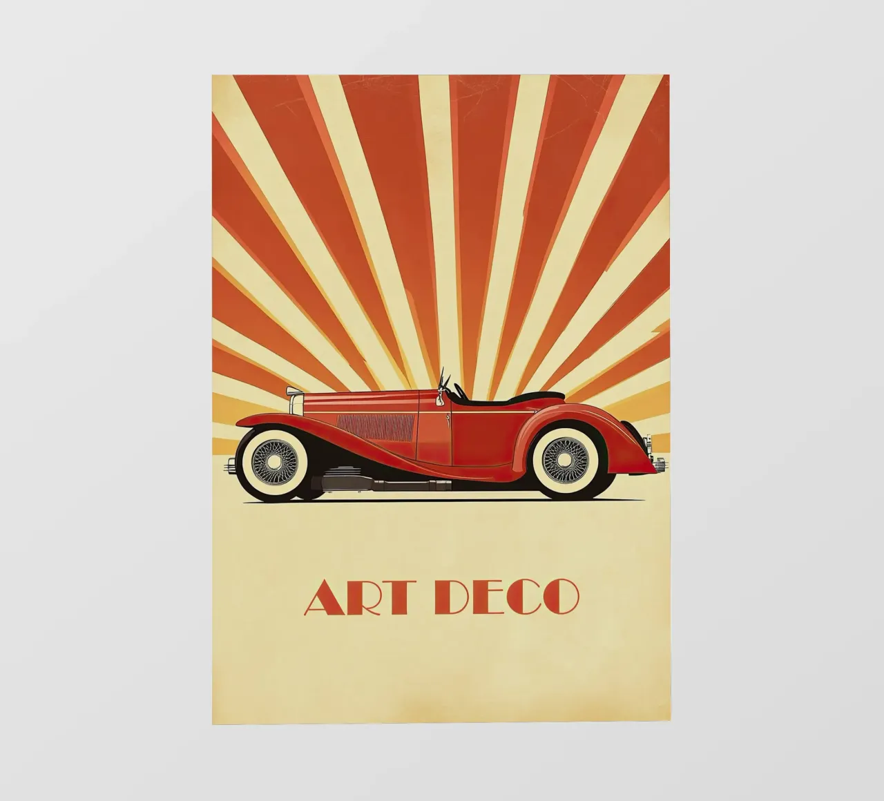 Art Deco Oldtimer Auto telo in pvc da Nikis Art Studio