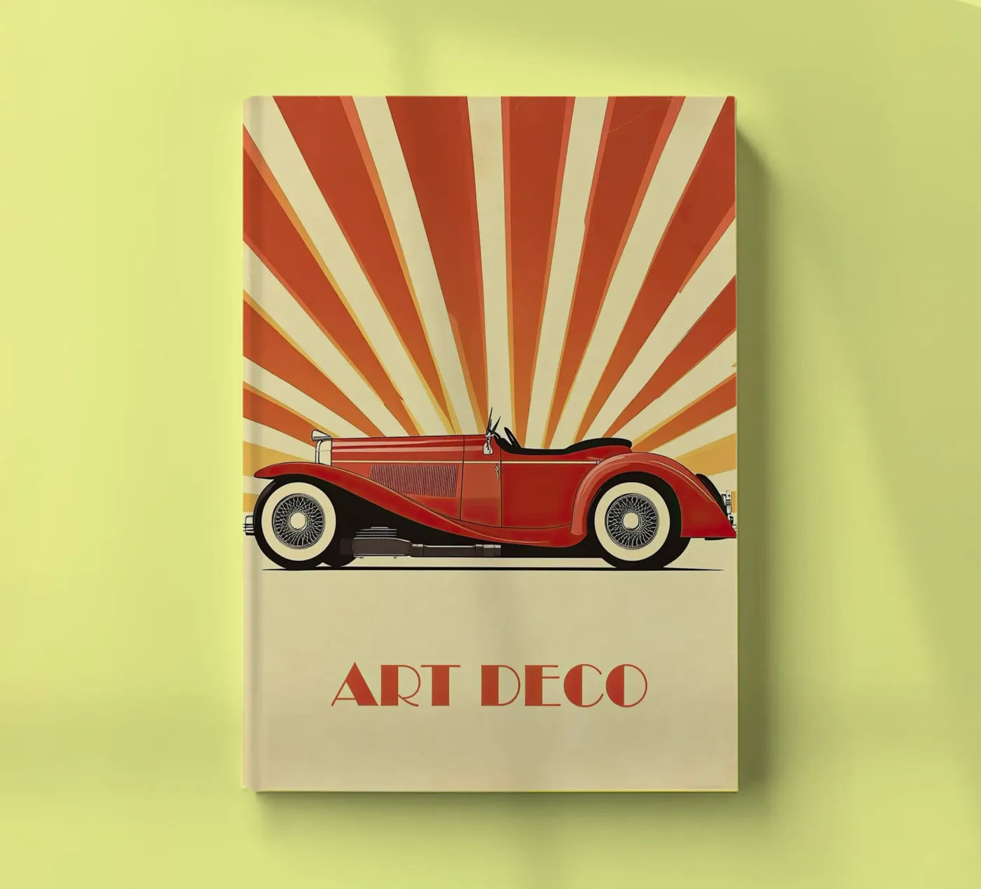 Art Deco Oldtimer Auto quaderno da Nikis Art Studio