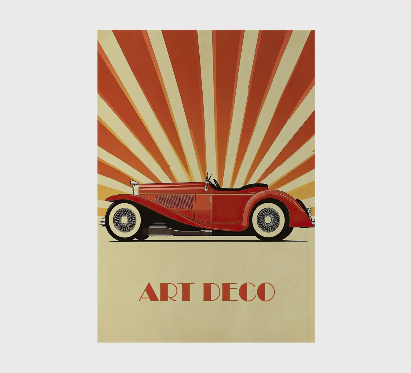 Art Deco Oldtimer Auto quaderno da Nikis Art Studio