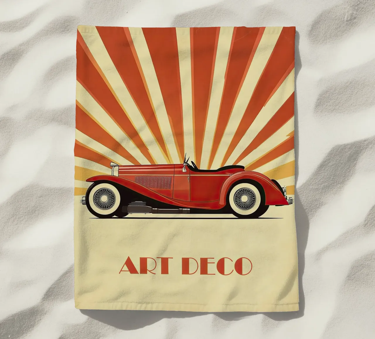 Art Deco Oldtimer Auto telo mare da Nikis Art Studio