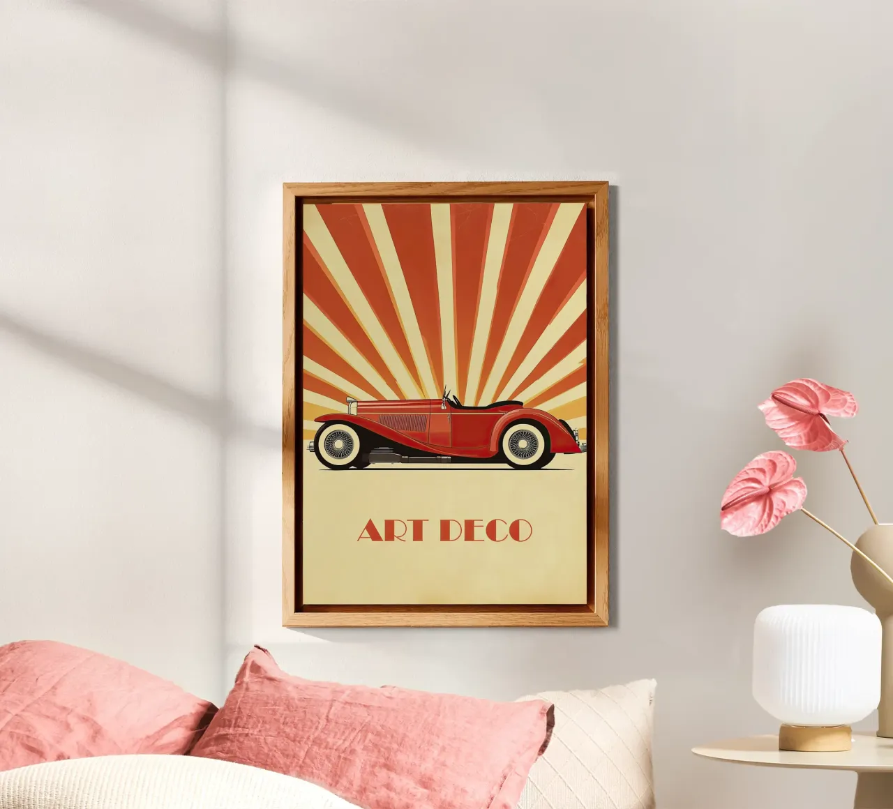 Art Deco Oldtimer Auto alluminio dibond da Nikis Art Studio