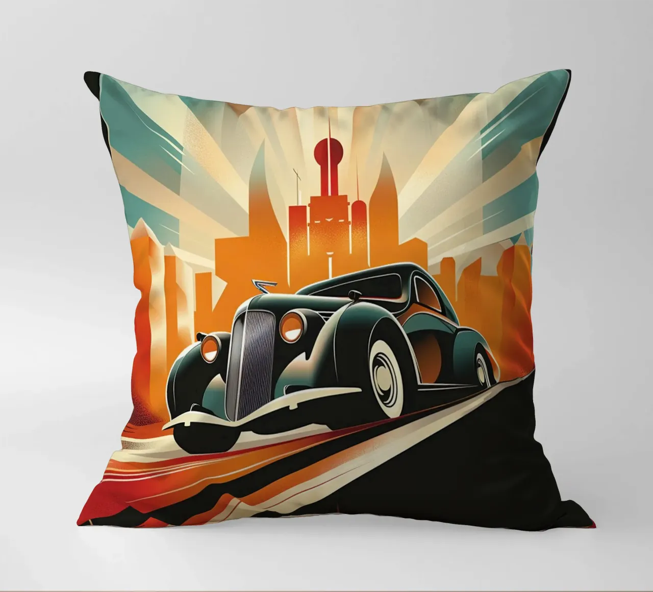 Art Deco Oldtimer Auto cuscino da Nikis Art Studio