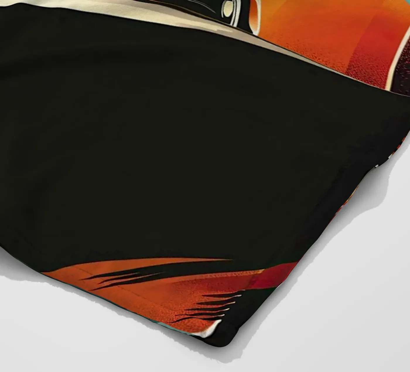 Art Deco Oldtimer Auto fleecedeken van Nikis Art Studio