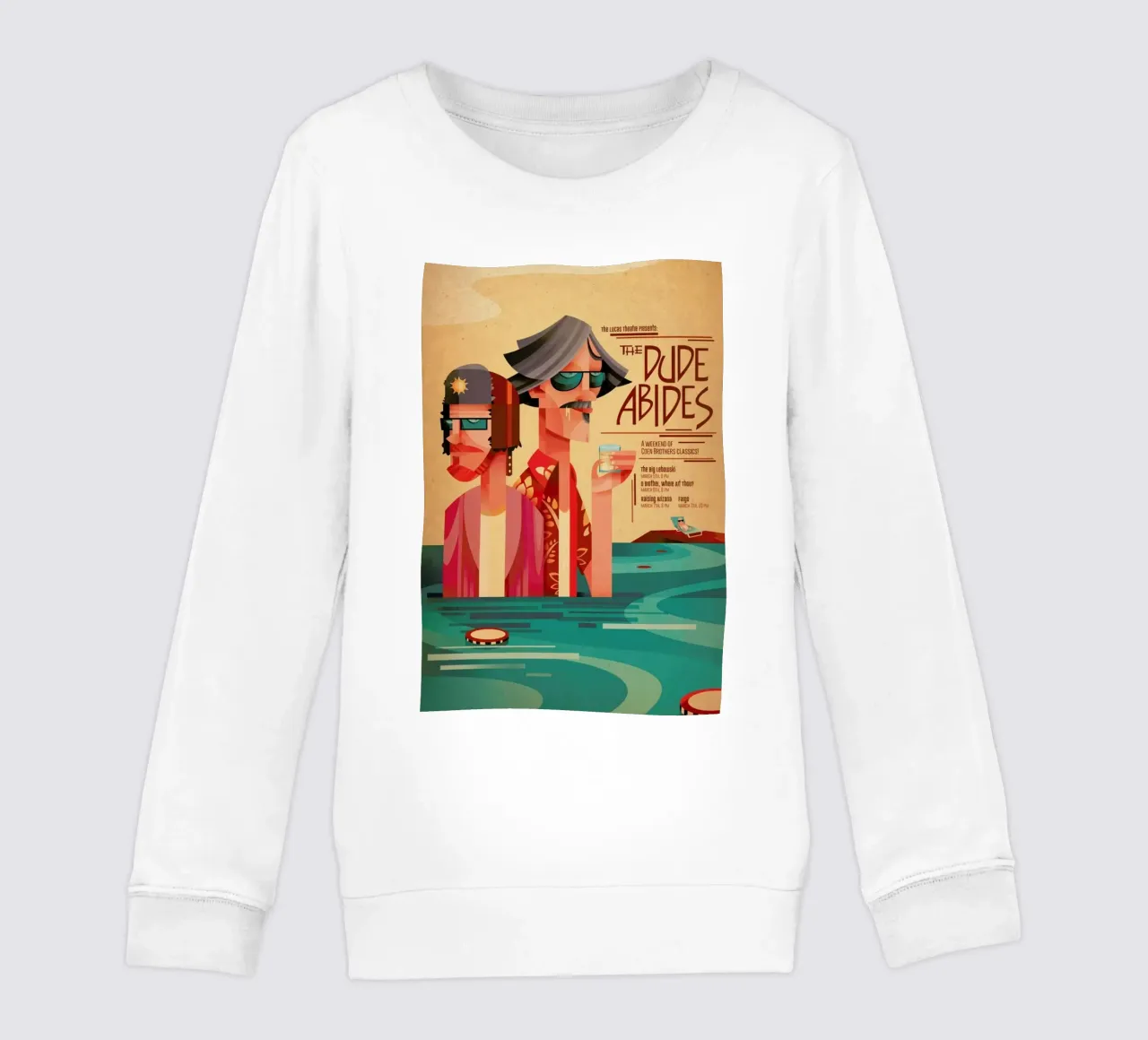 The Dude Abides kids sweatshirt by Sean Loose