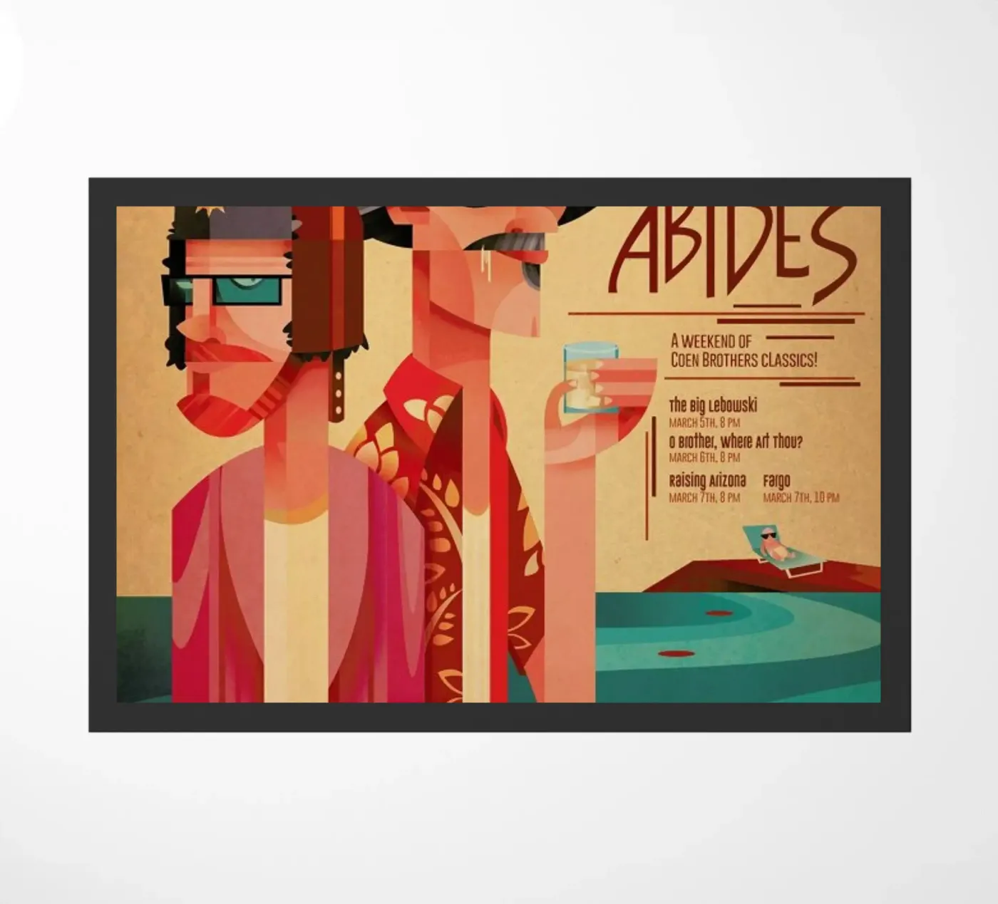 The Dude Abides deurmat van Sean Loose