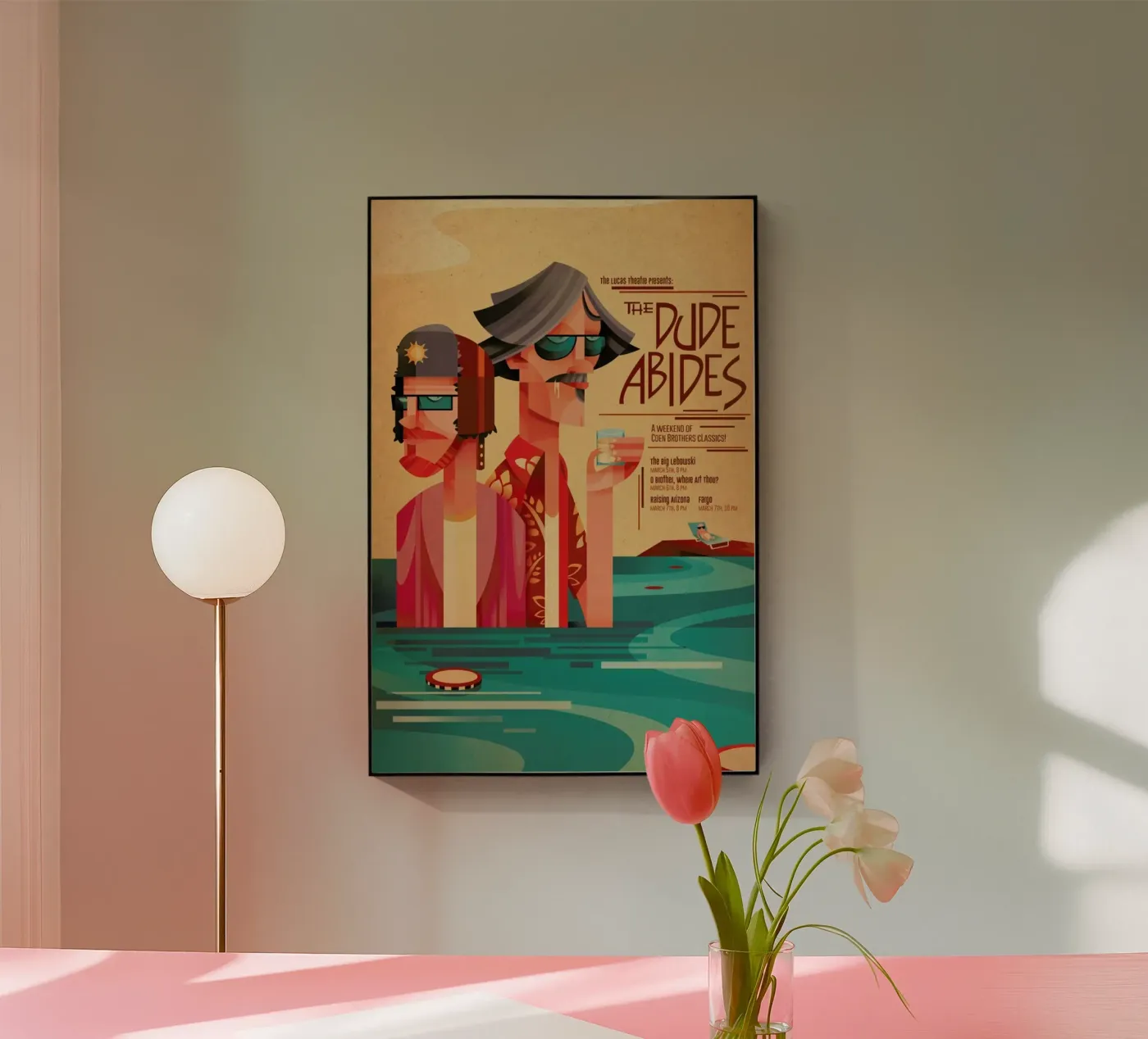 The Dude Abides plexiglass da Sean Loose