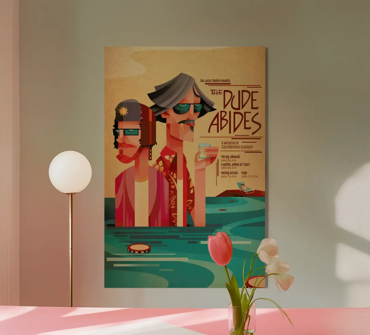 The Dude Abides plexiglass da Sean Loose