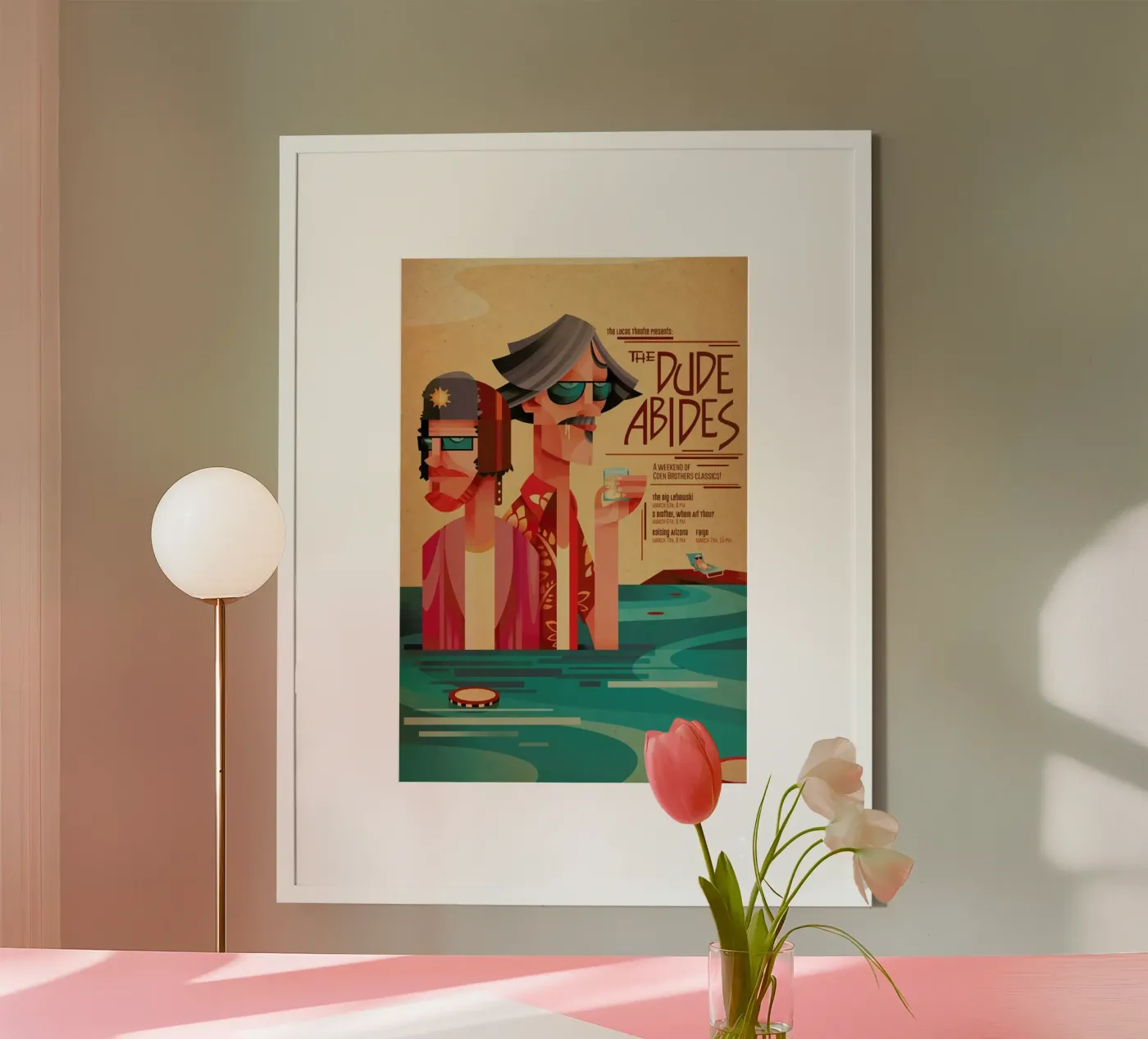 The Dude Abides poster da Sean Loose
