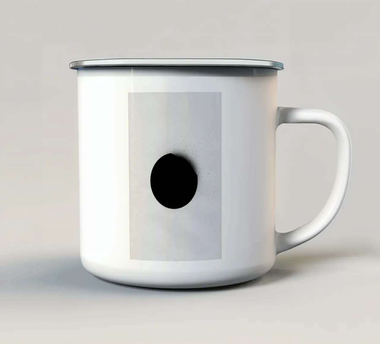 Black 01 emaille mok van STUDIO LEEMO