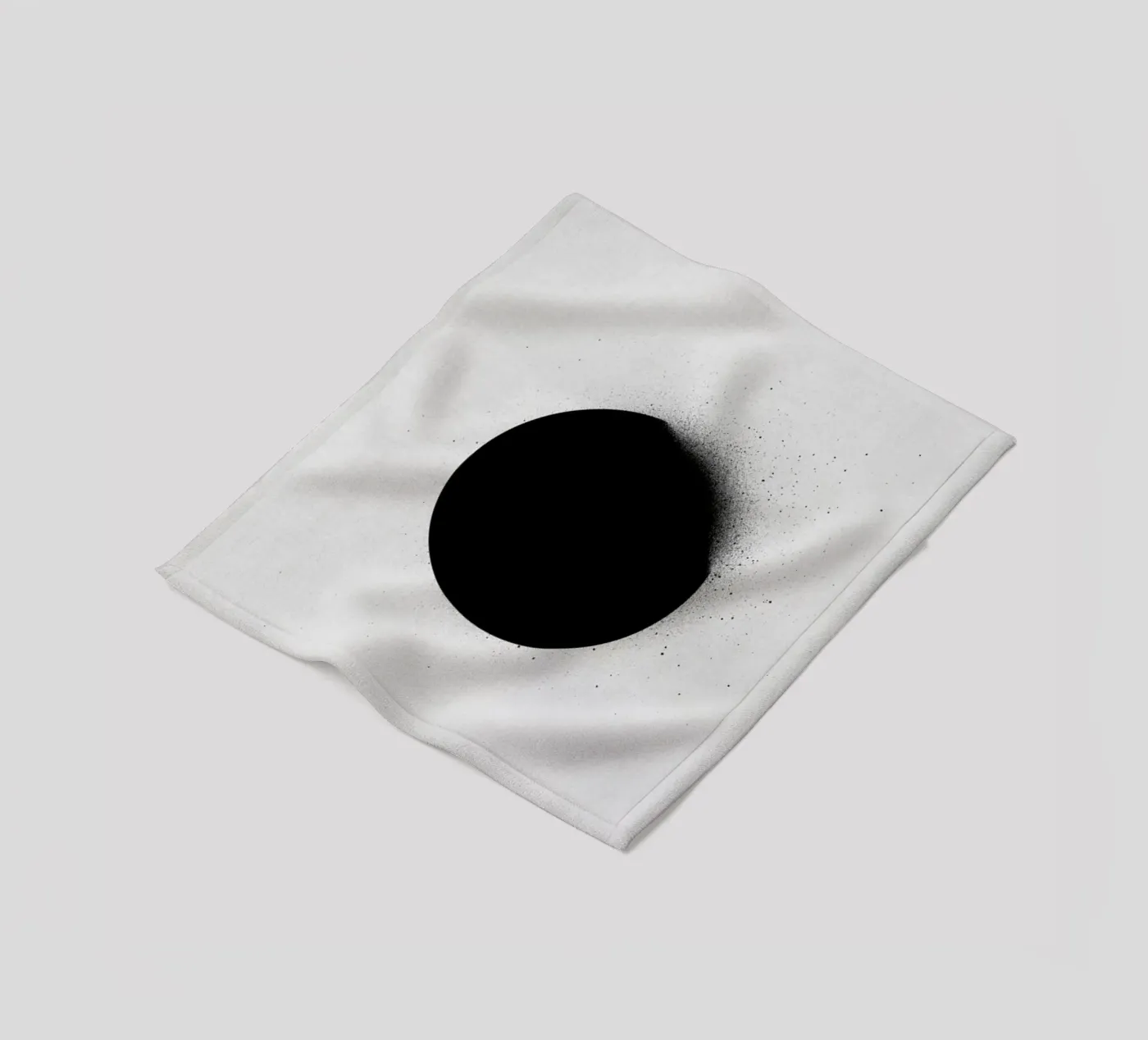 Black 01 Fleecedecke von STUDIO LEEMO