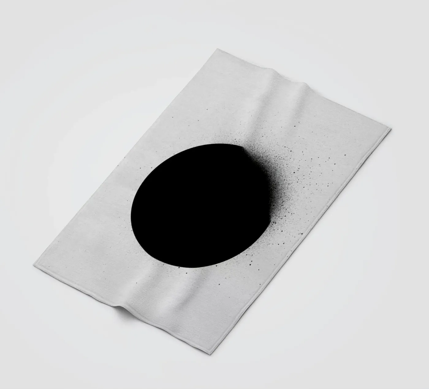 Black 01 Fleecedecke von STUDIO LEEMO