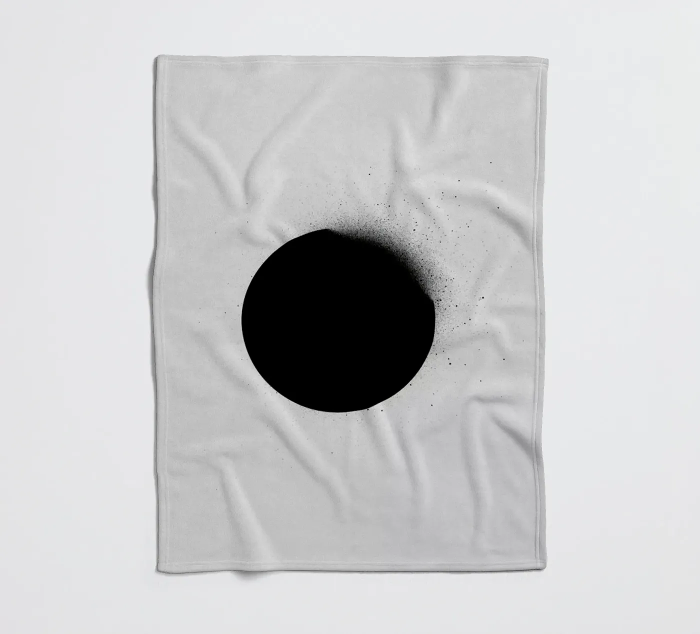 Black 01 Fleecedecke von STUDIO LEEMO