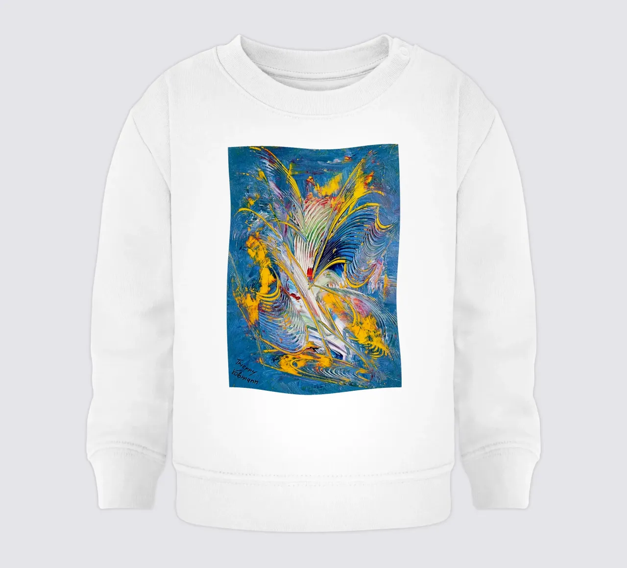 ideal gift 81 felpa neonato da Thierry Vobmann Abstract painting