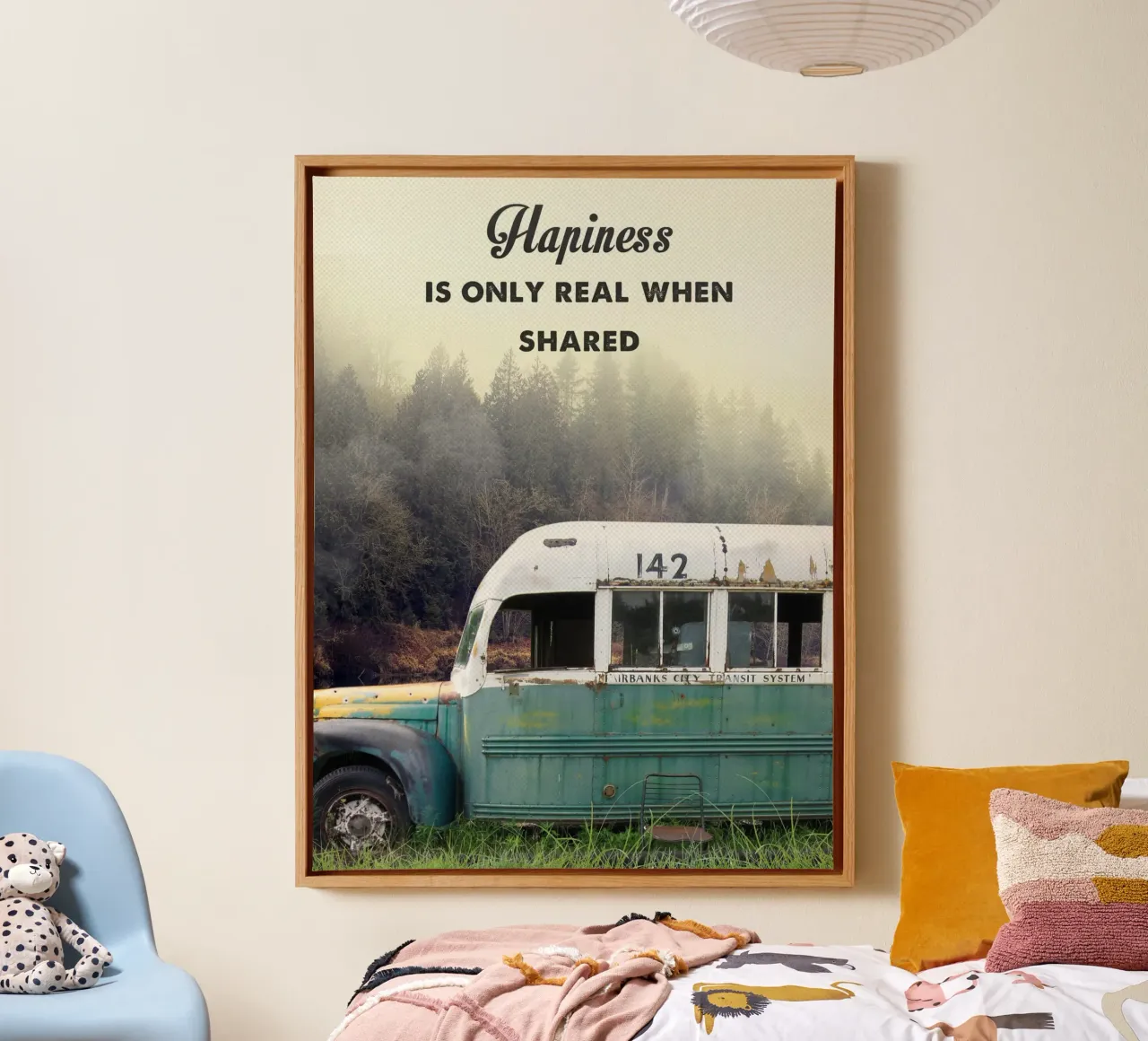 Into the wild tela con Cornice a cassetta da 2toastdesign