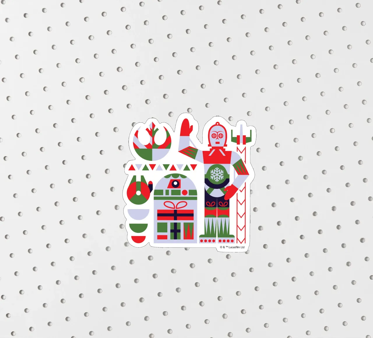 XMAS REBEL ROBOTS Sticker von Star Wars - Sticker Shop