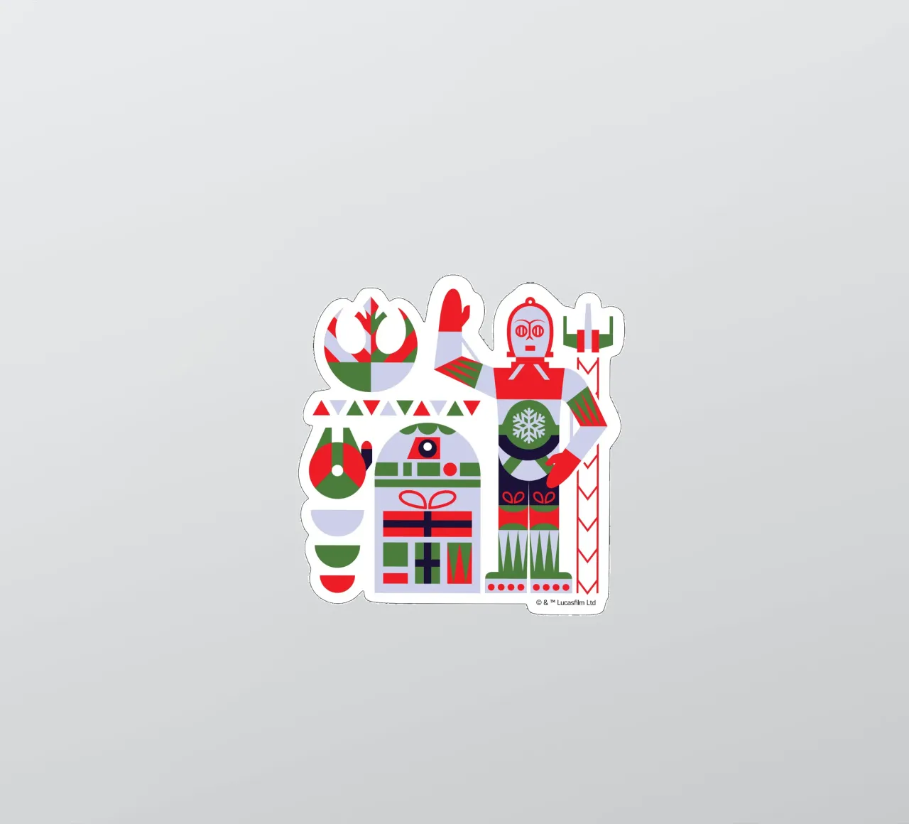XMAS REBEL ROBOTS Sticker von Star Wars - Sticker Shop