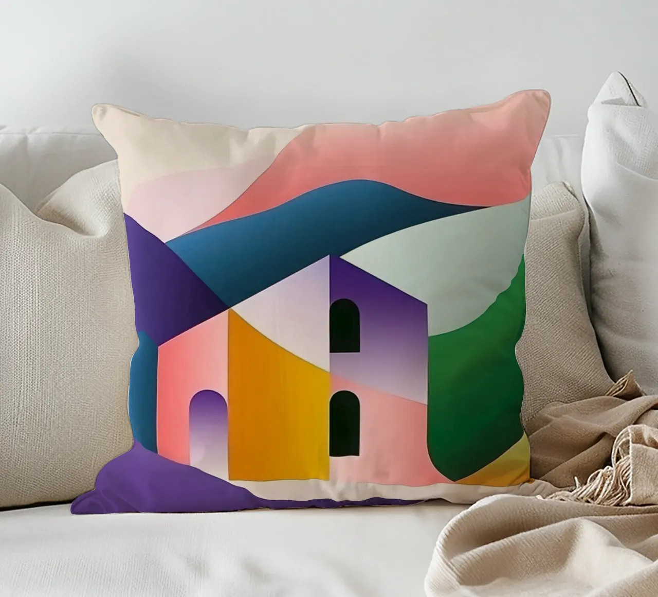Paesaggio modulare cuscino da Geometric