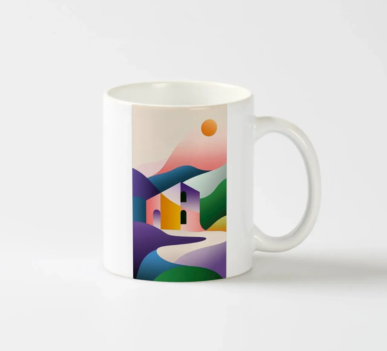 Paesaggio modulare tazza in ceramica da Geometric