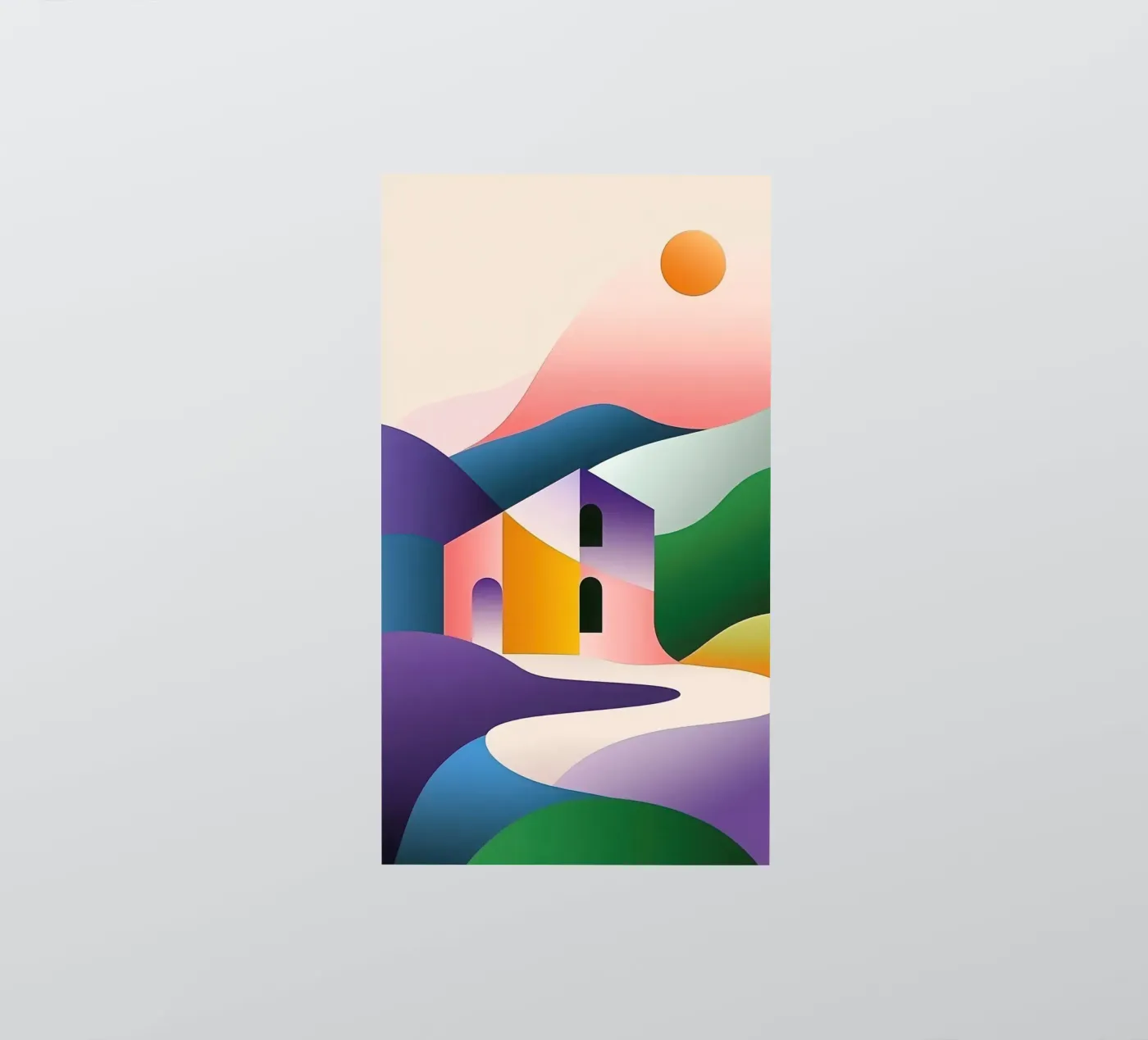 Modular landscape sticker by Geometric