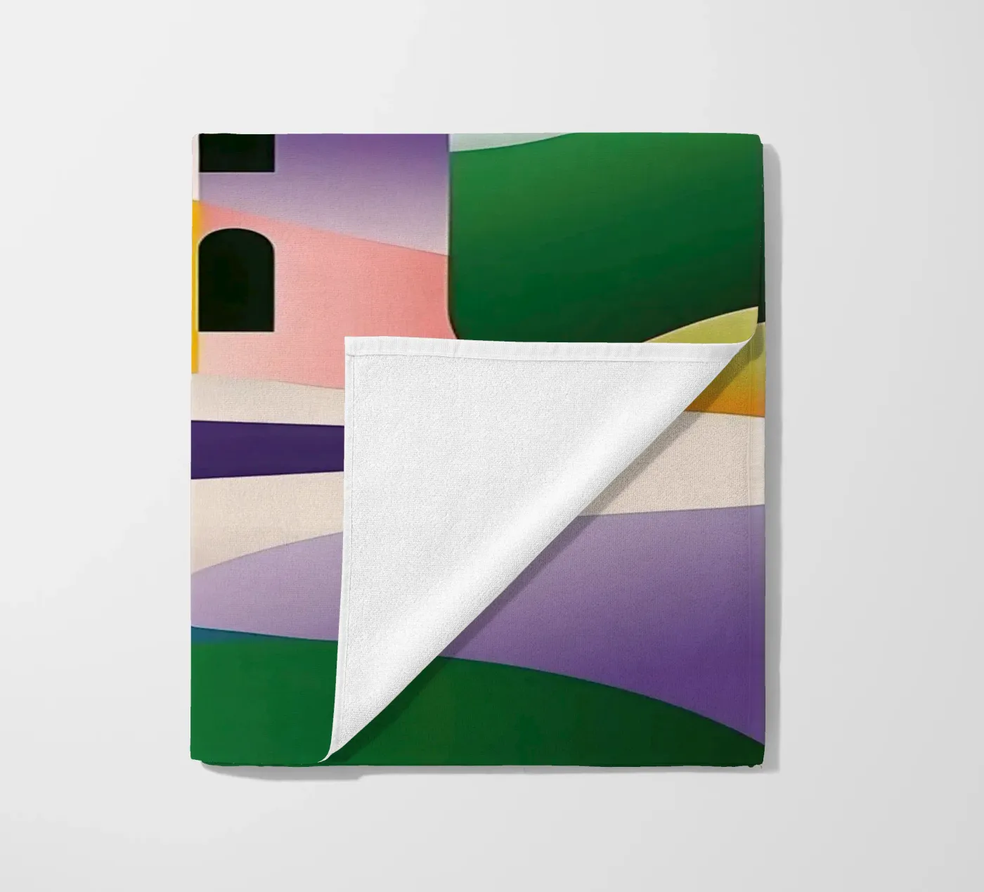 Modulair landschap strandhanddoek van Geometric