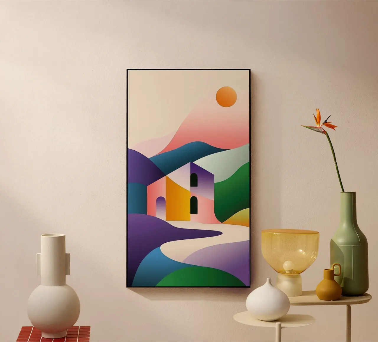 Modular landscape Acryl-Glas von Geometric