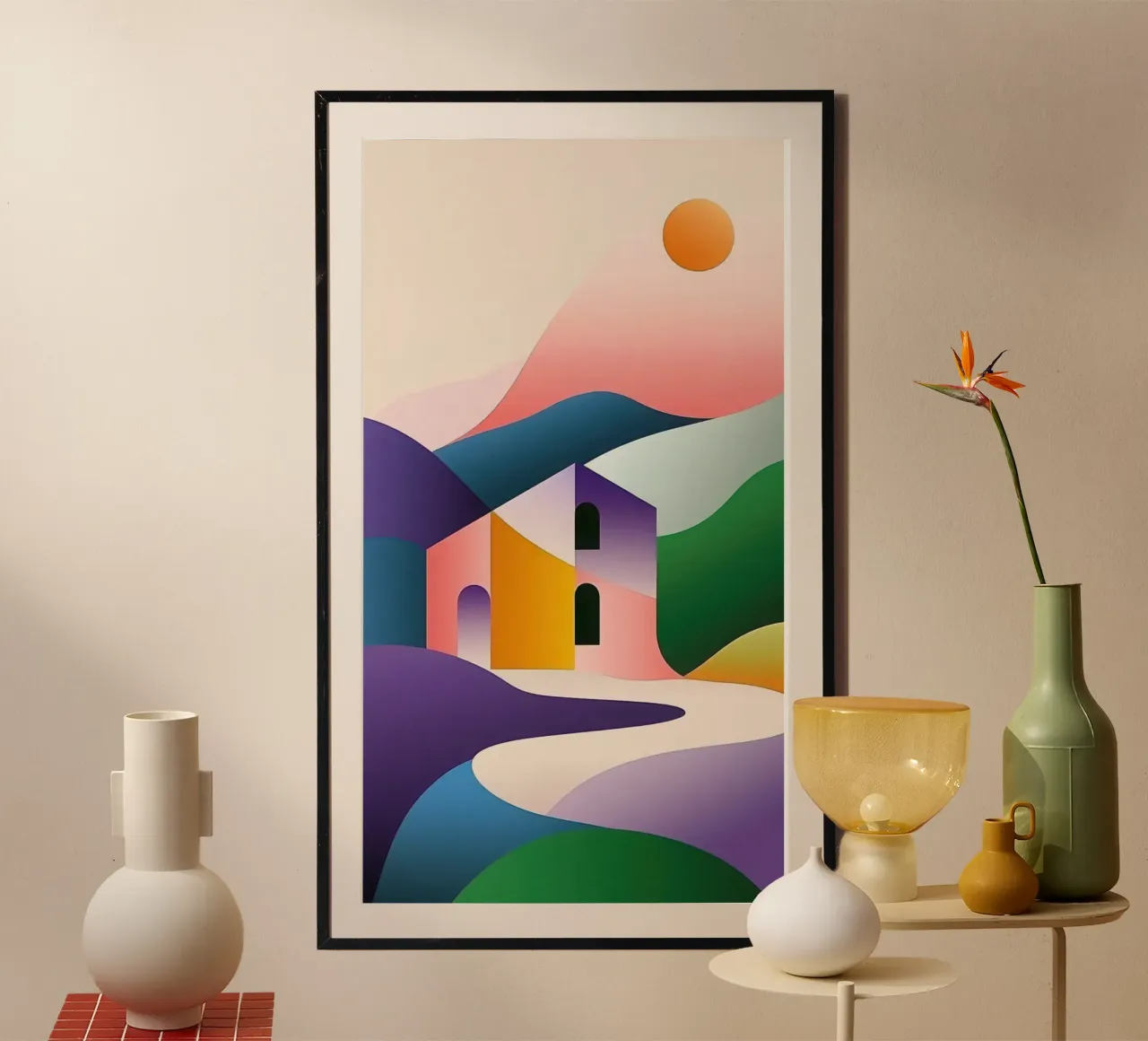 Modular landscape poster by Geometric
