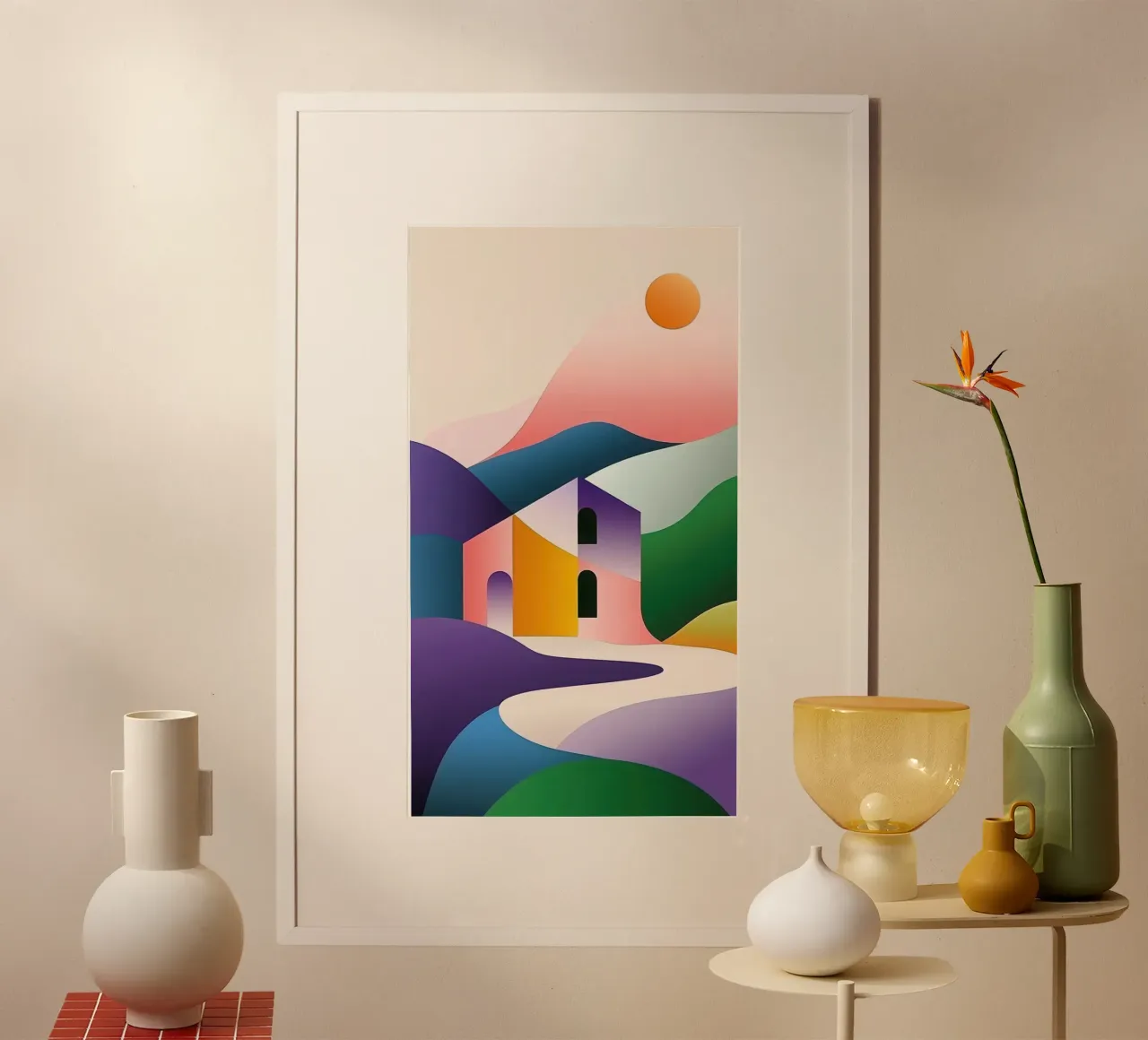 Modular landscape poster by Geometric