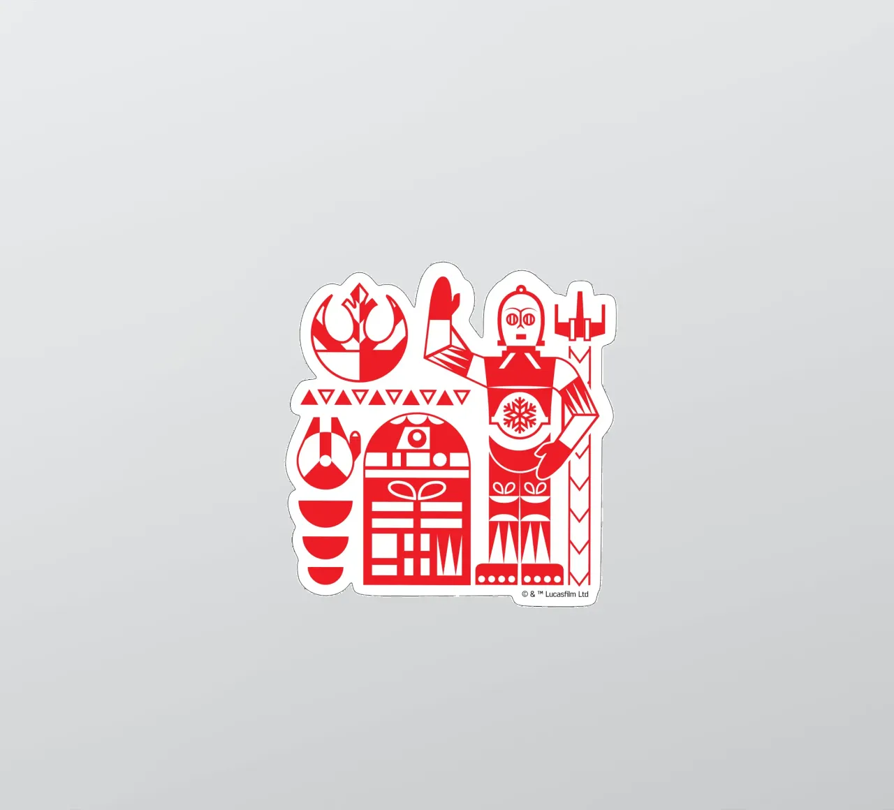 XMAS REBEL ROBOTS adesivo da Star Wars - Sticker Shop