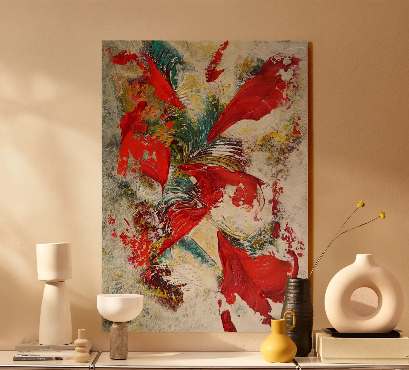 IDEAL GIFT 82 acryl van Thierry Vobmann Abstract painting