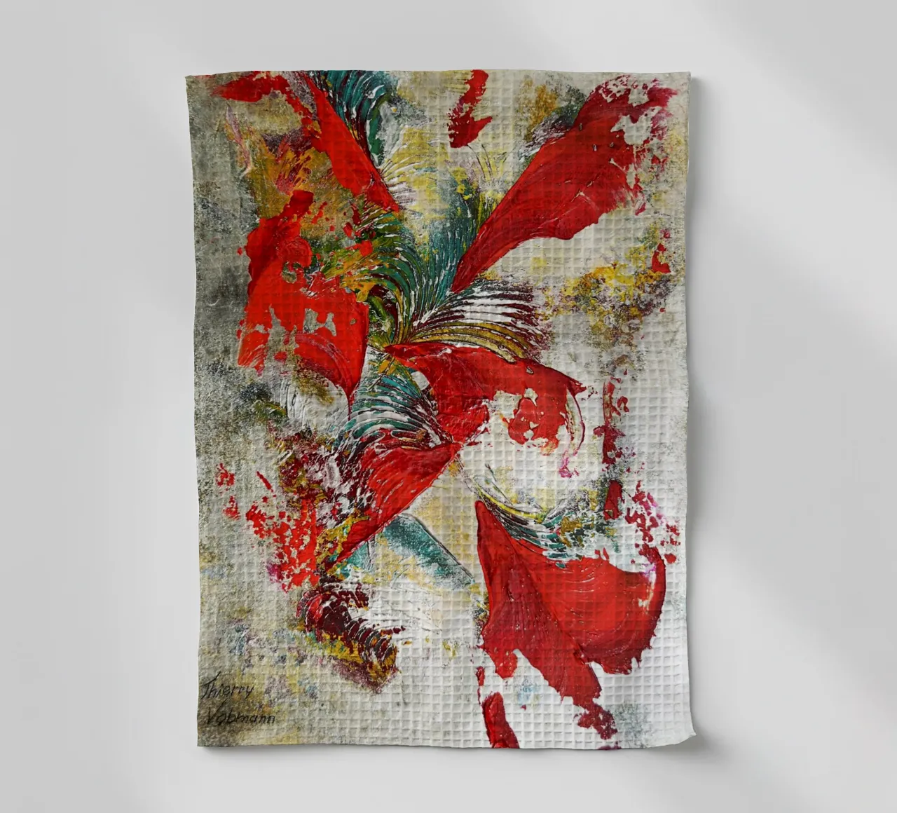 IDEAL GIFT 82 Geschirrtuch von Thierry Vobmann Abstract painting