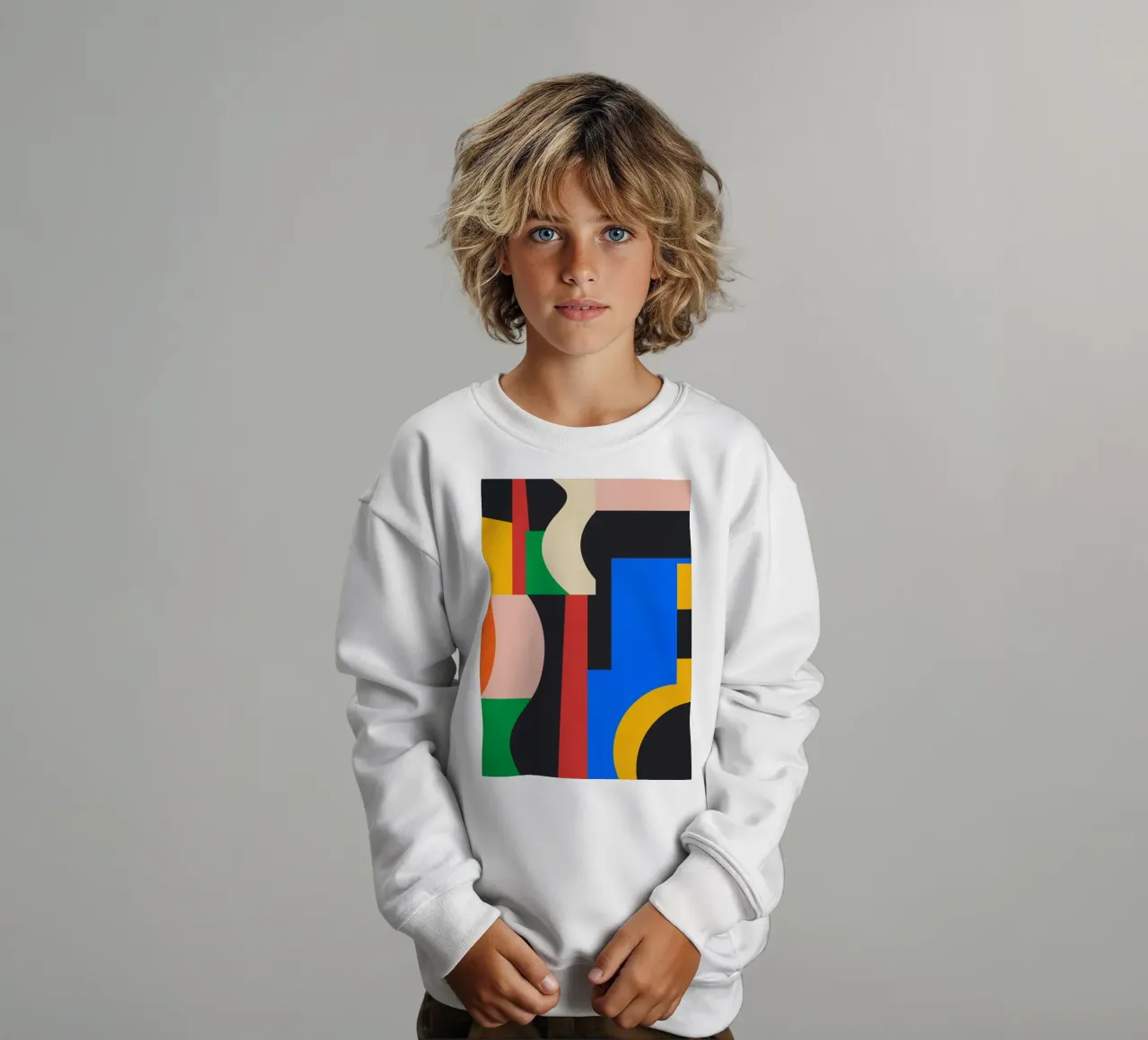 Colorful Geometric Abstract Art 11 kids sweatshirt by Gaite