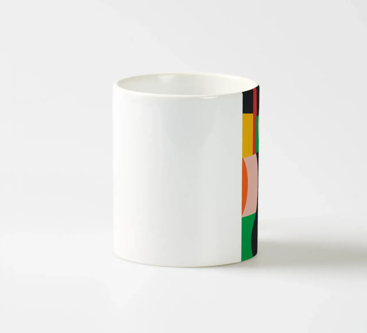 Kleurrijke geometrische abstracte kunst 11 keramische mok van Gaite