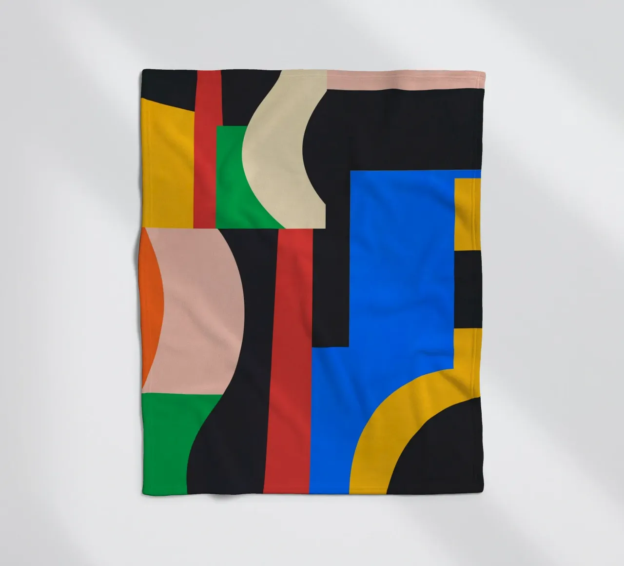 Colorful Geometric Abstract Art 11 fleece blanket by Gaite