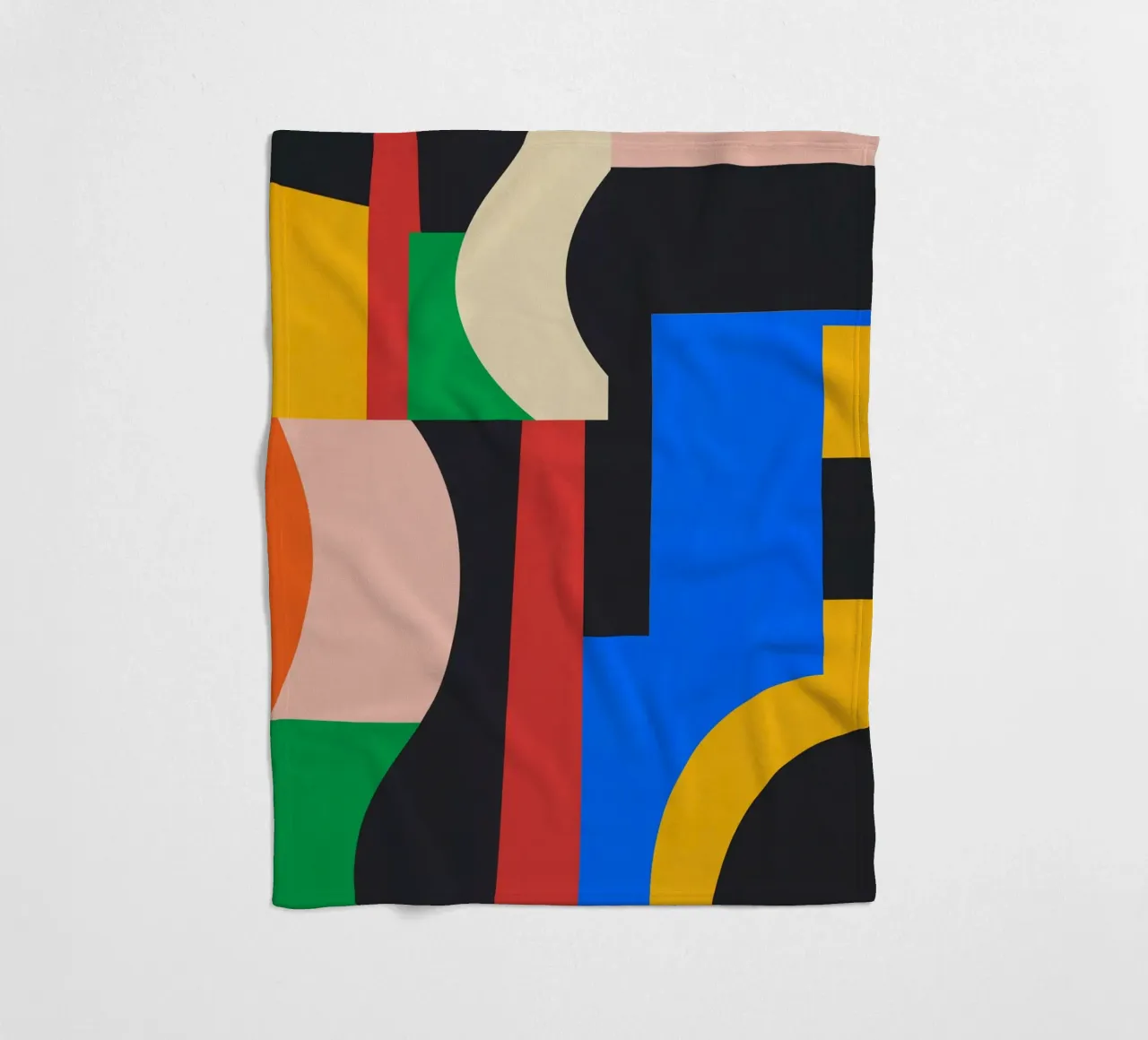 Colorful Geometric Abstract Art 11 fleece blanket by Gaite