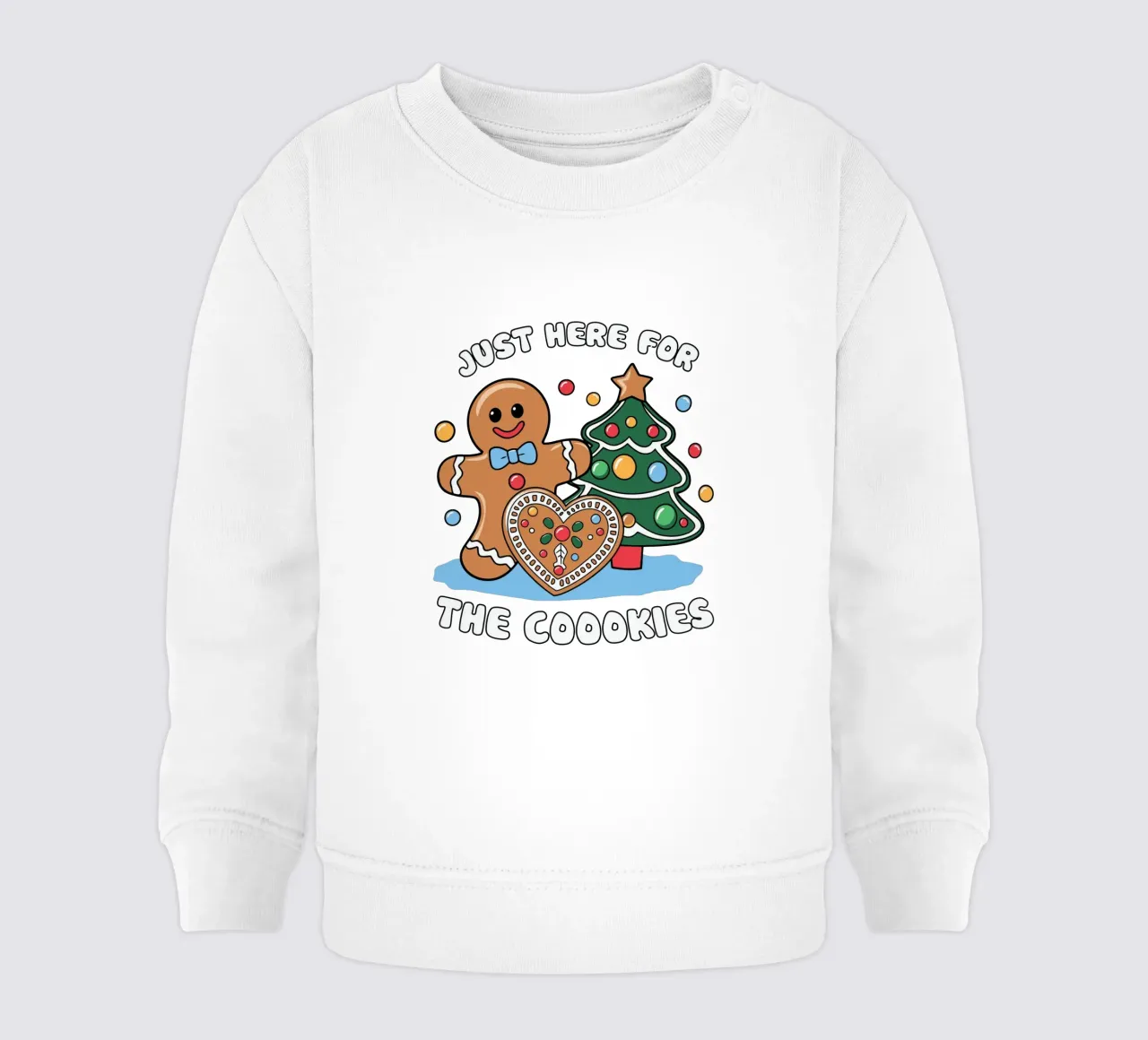 Just here for the cookies sudadera de bebé de edsonramosart
