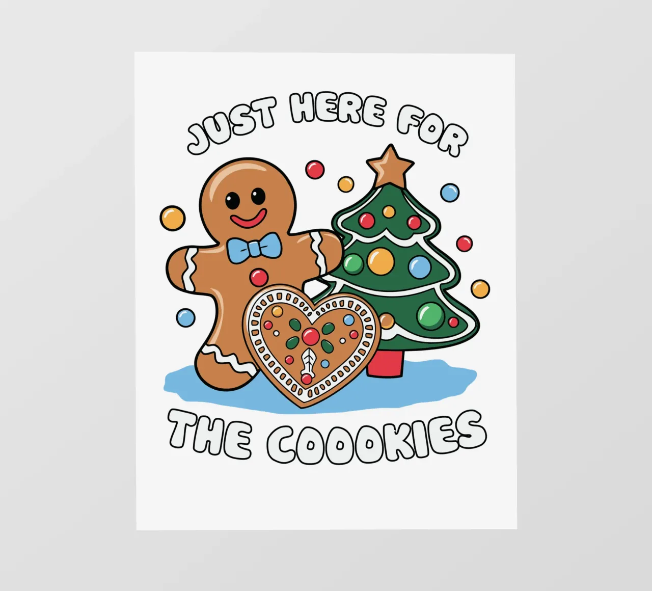Just here for the cookies telo in pvc da edsonramosart
