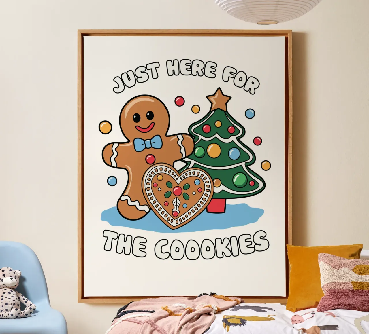 Just here for the cookies tela con Cornice a cassetta da edsonramosart