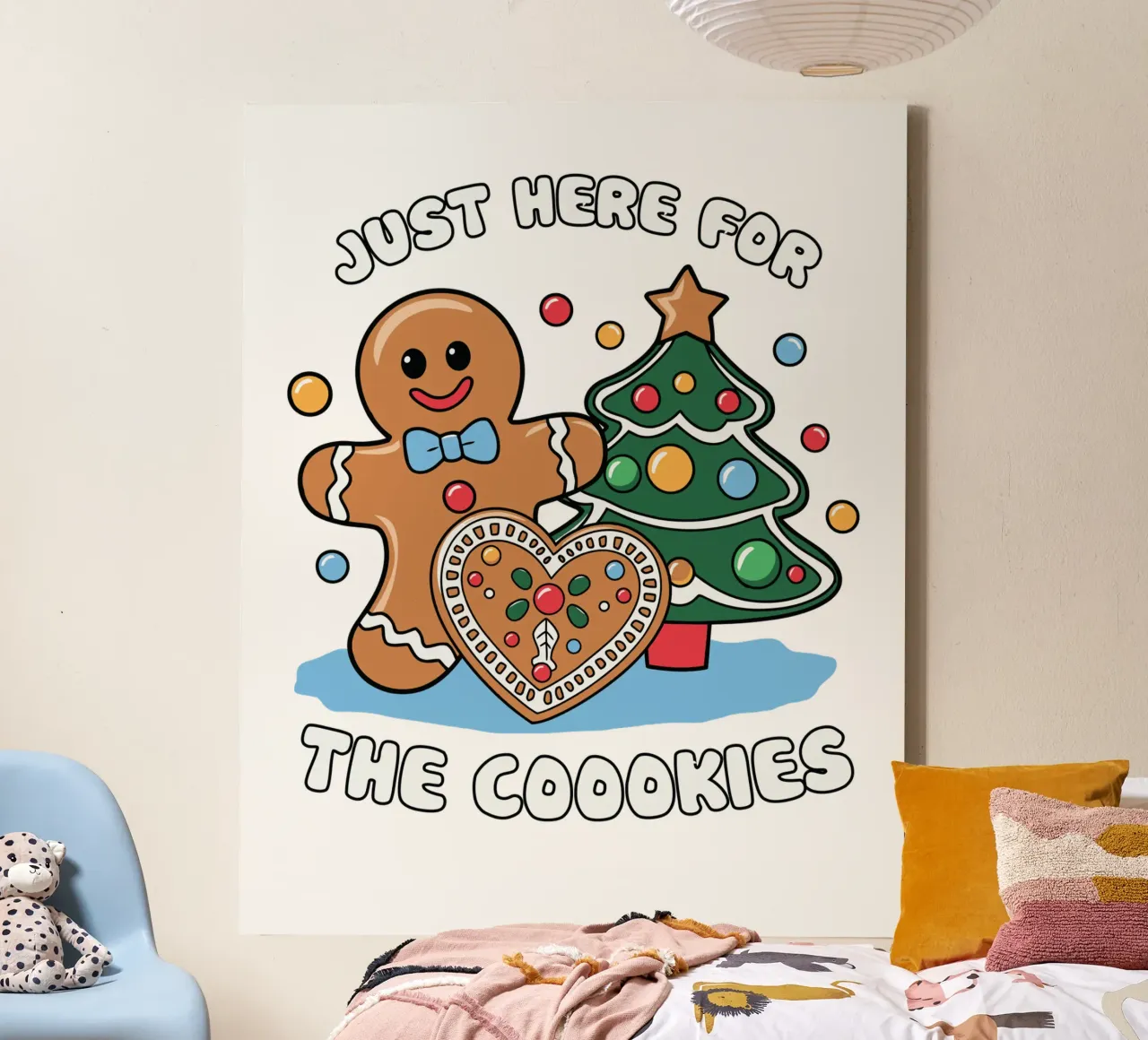 Just here for the cookies tela con Cornice a cassetta da edsonramosart