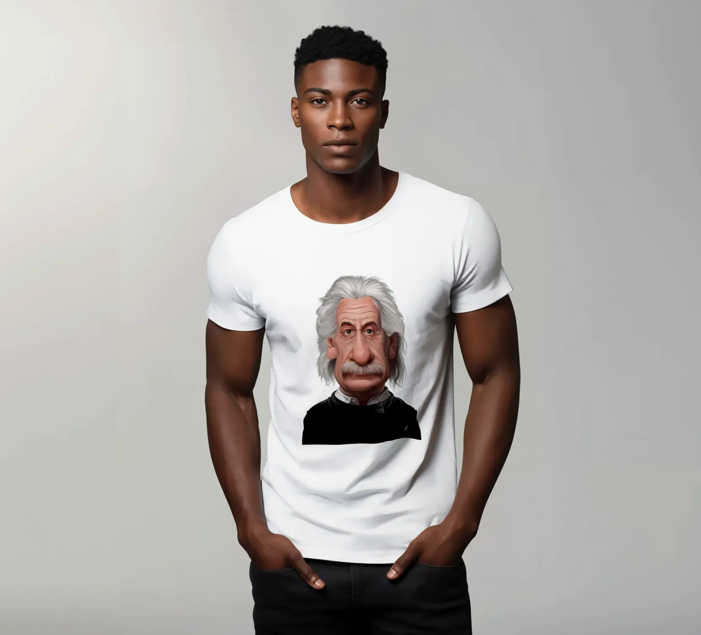 Albert Einstein t-shirt by Rob Art | Illustration