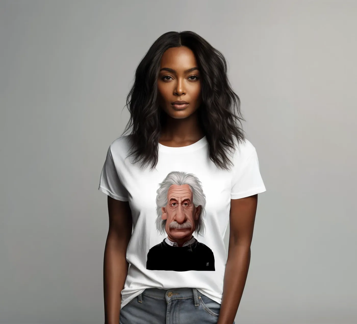 Albert Einstein t-shirt da donna da Rob Art | Illustration