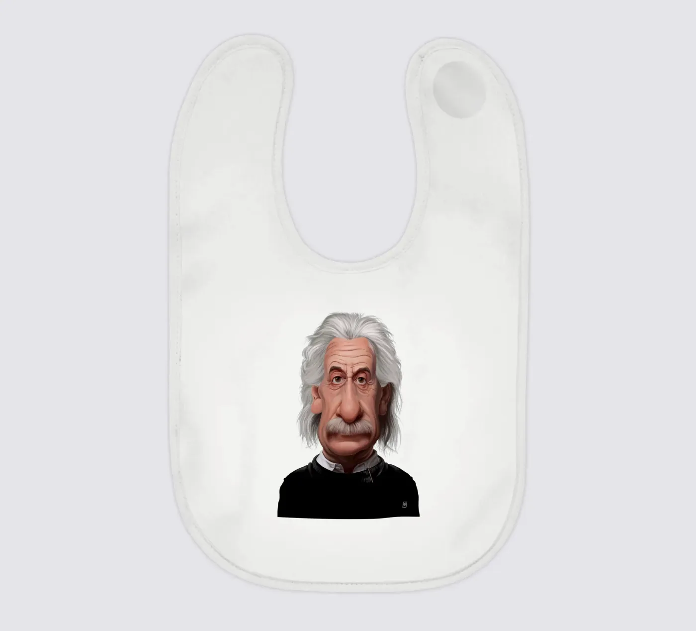 Albert Einstein baby bib by Rob Art | Illustration