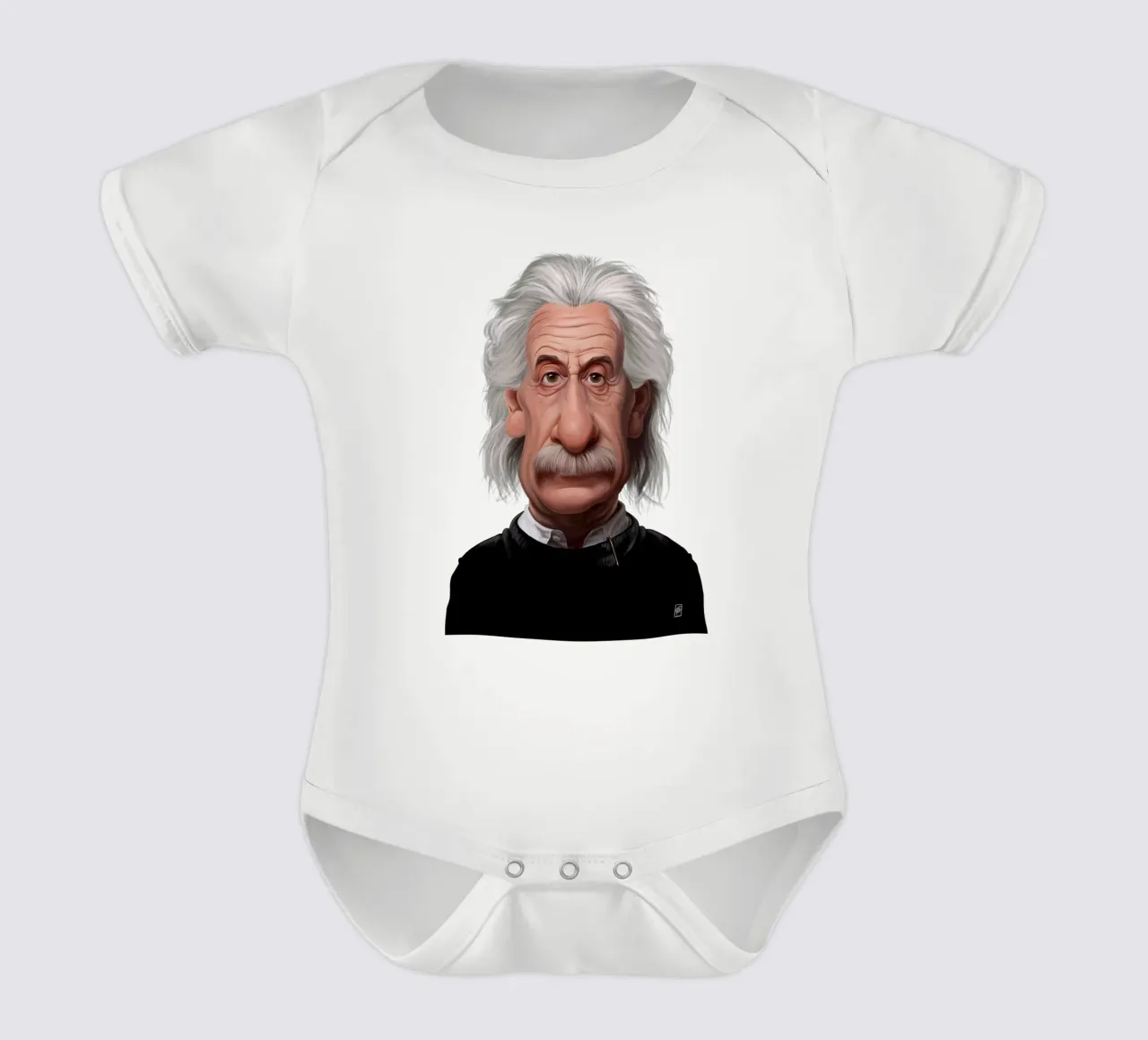 Albert Einstein body bébé de Rob Art | Illustration
