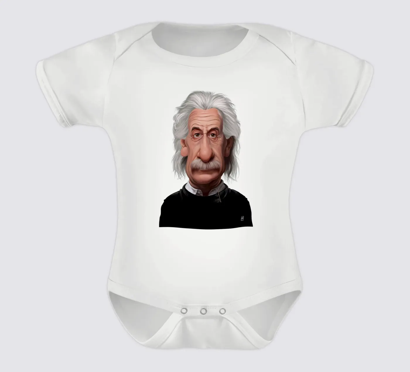 Albert Einstein body bébé de Rob Art | Illustration