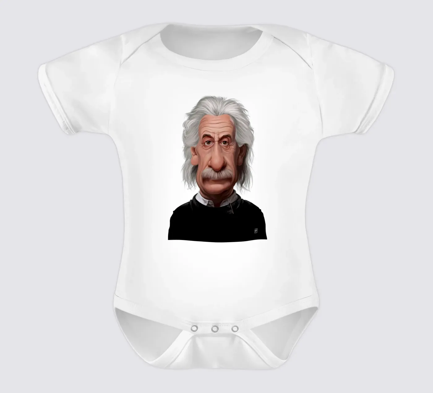 Albert Einstein body bébé de Rob Art | Illustration