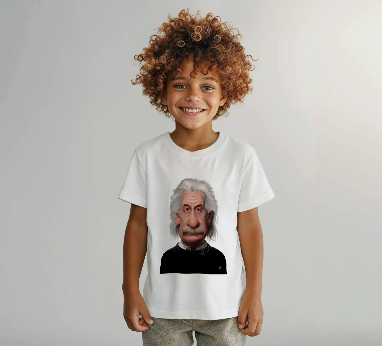 Albert Einstein kinder t-shirt van Rob Art | Illustration