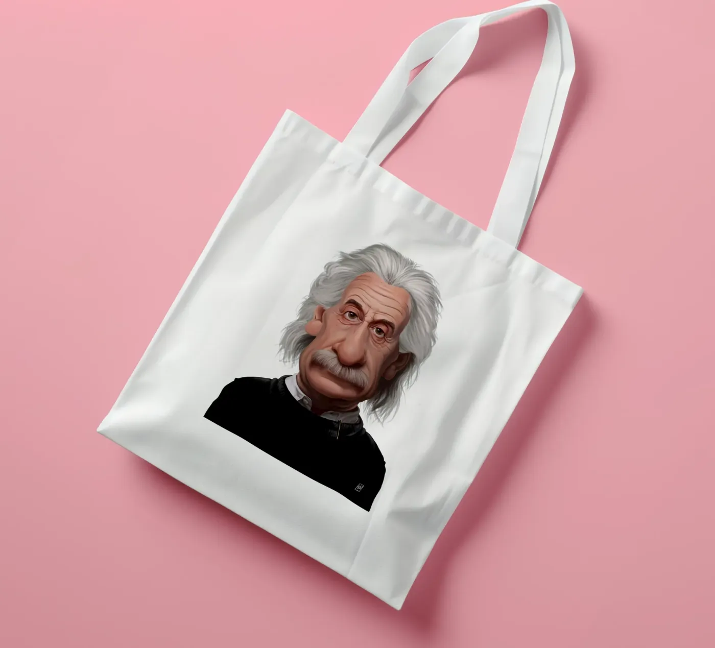 Albert Einstein Jutebeutel von Rob Art | Illustration